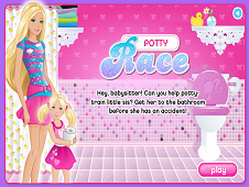 barbie chelsea potty training game