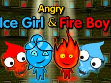 Angry Ice Girl and Fire Boy