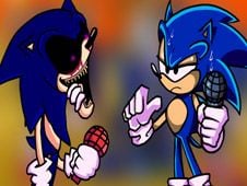 FNF: Sonic.Exe and Majin Sonic sings “Too Slow” FNF mod jogo online