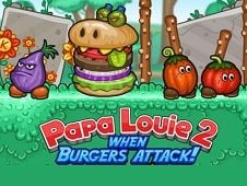 Papa Louie 2: When Burgers Attack!, Free Flash Game
