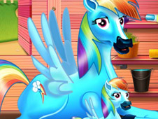 Rainbow Dash And The New Born Baby