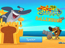 Zig and Sharko Sandcastle Battle